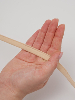 Туннельная лента бежевая одношовная ворсовая ширина 10 мм