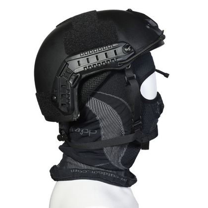 Шлем тактический, военный без ушей, черный