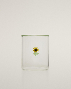 Zara Home стакан из боросиликатного стекла, цвет жёлтый, 9.5 см