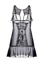 Изысканная сорочка с открытой грудью Margarita