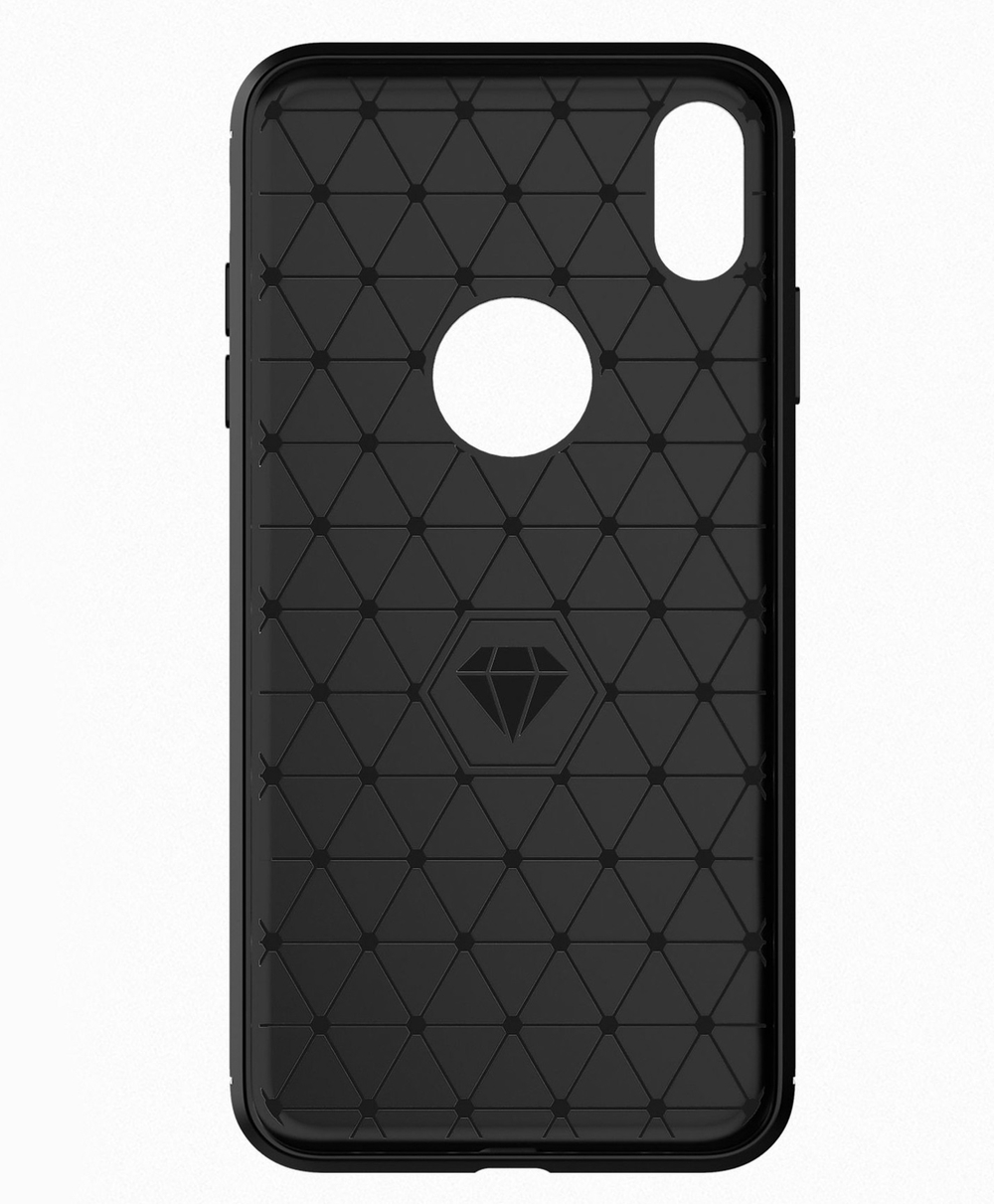 Чехол для iPhone XS цвет Gray (серый), серия Carbon от Caseport