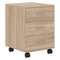 Тумба мобильная SIMPLE SC-3M.1, дуб сонома светлый, 41.2х45х56.6 см