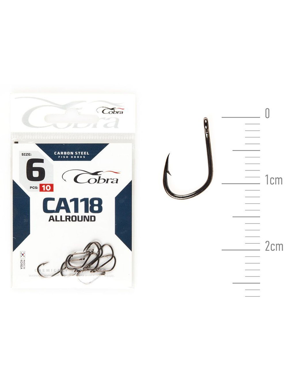 Крючки Cobra Allround HANNA серии CA118 размер K001/0 (упк.10шт.)