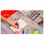 Ручка стираемая гелевая с грипом BIC "Gelocity Illusion", СИНЯЯ, корпус синий, линия 0,3 мм, 516518