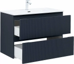 Тумба с раковиной Aquanet Джейн (Flat) 335430/330432 90 маренго