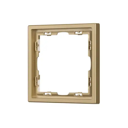 Рамка пластиковая FRM-NOBE-SFPL-1-GD (Arlight, Золотой песок) 054213