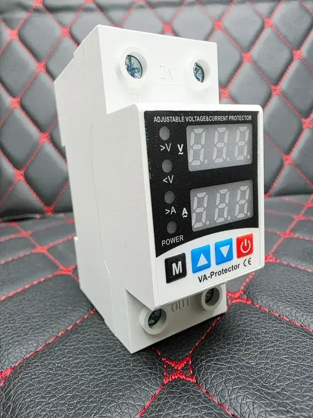 Реле контроля напряжения 63A 220В, с защитой от перегрузки по току 63А (однофазное), на DIN (ДИН) рейку, модульное.