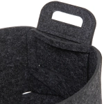 Корзина для хранения войлок 18*15*11 темно-серая