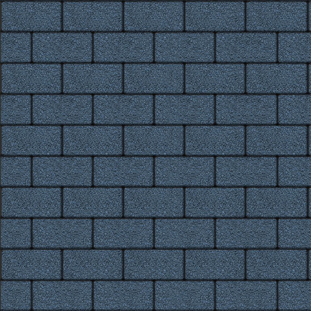 Тротуарная плитка ПРЯМОУГОЛЬНИК 200x100 мм - Гранит Синий