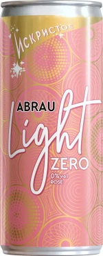 Напиток винный Abrau Light Rose игристый безалкогольный сильногазированный ароматизированный, 250 мл