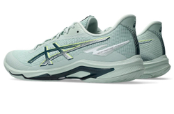 Мужские кроссовки для бадминтона/сквоша Asics Netburner Мячistic FF 4 - lichen rock/tranquil teal