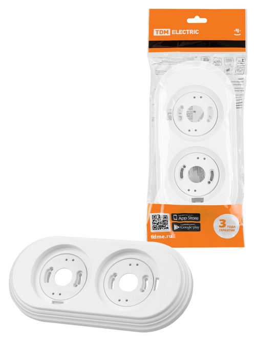 Рамка 2-ая Виви белая TDM