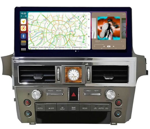 Магнитола для Lexus GX460 2009-2019 - Carmedia ZH-L1208 монитор 12.3" на Android 12, 8Гб+128Гб, CarPlay, 4G SIM-слот