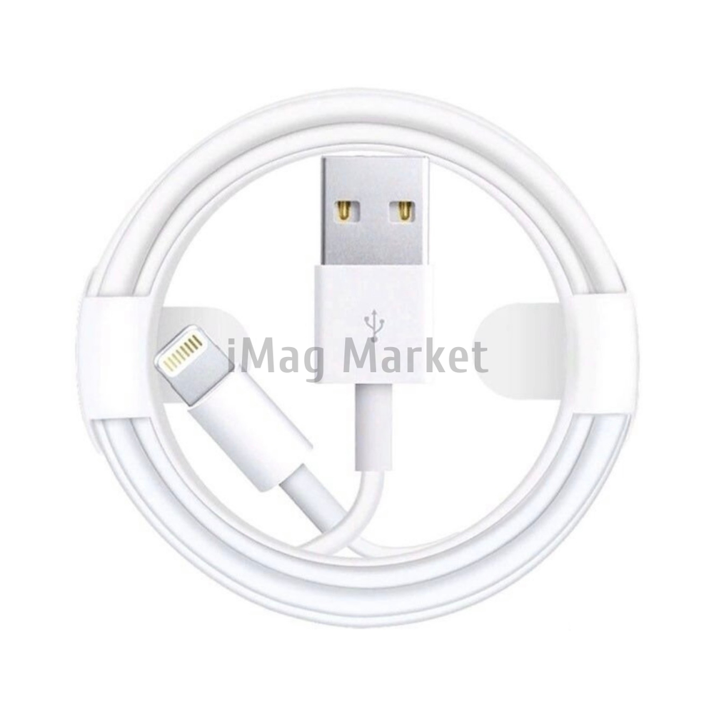 Зарядный кабель A003, USB-A - Lightning, 1A, 5W, 1 м, белый