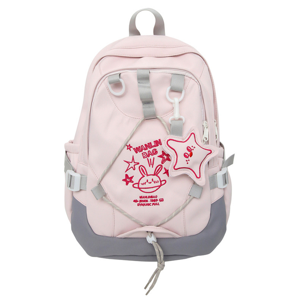 BALANG Nylon Backpack Regular Unisex Black/Pink/Yellow/Red/Blue