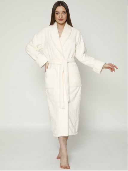 Халат женский махровый Artemida 8650 кремовый NUSA Турция