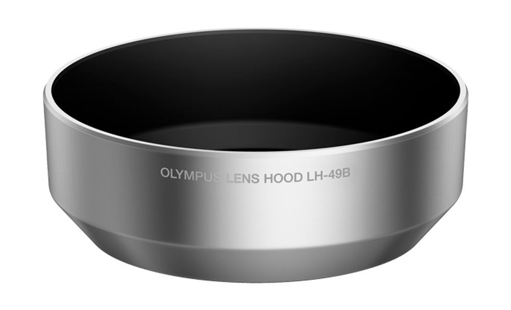 Бленда Olympus LH-49B серебро для объектива M.ZUIKO DIGITAL 25мм 1:1,8