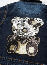 Пиджак для девочки ОР759П 92р Джинсовая