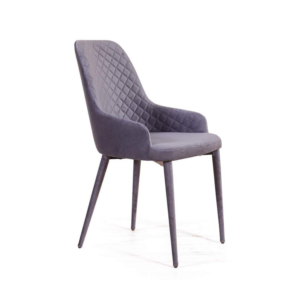 Стул Douglas ромб, бархат серый 27