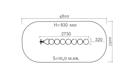 Скамейка детская 26001.21
