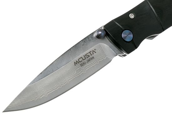 Складной нож Mcusta Shinra Emotion Take MC-0076D c клинком из стали VG-10 San Mai (Laminated Stainlesss Damascus) рукоять дерево