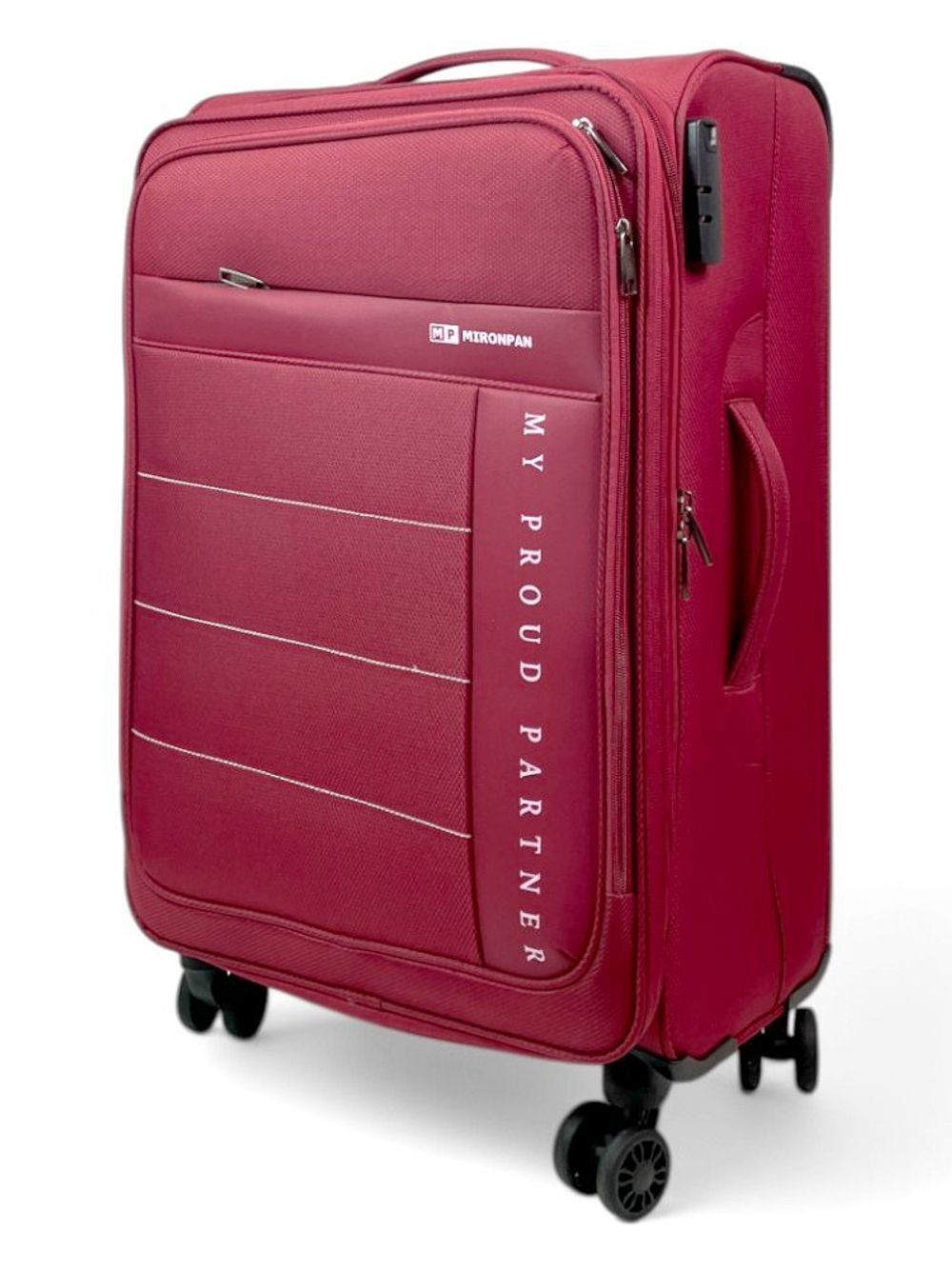 Средний чемодан Mironpan 50129, Бордовый, M
