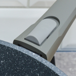 Сотейник 28см Гранит со съемной ручкой и cтеклянной крышкой