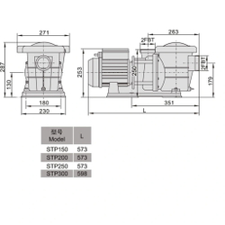 Насос для бассейна Aquaviva LX STP200M (220В, 24 м3/ч, 2HP)