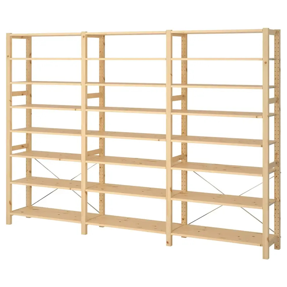 Стеллаж - IKEA IVAR, 259х30х179 см, сосна, ИВАР ИКЕА