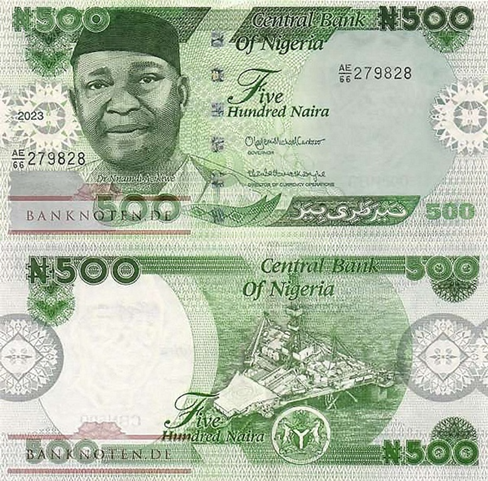 Нигерия 500 найра 2022-2025 Нефтяная вышка UNC