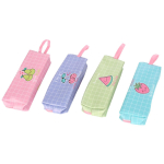 Пенал-косметичка "Фрукты" 6,5*4*20,5 см, кожзам, с ремешком, 4 дизайна микс