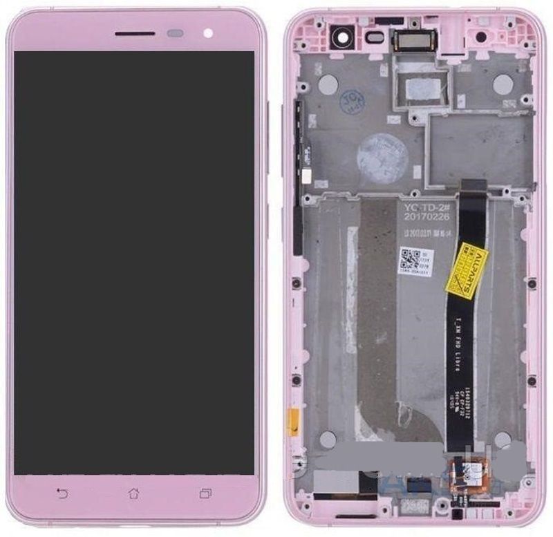 Дисплей для Asus ZE552KL в сборе с тачскрином на рамке (Pink)