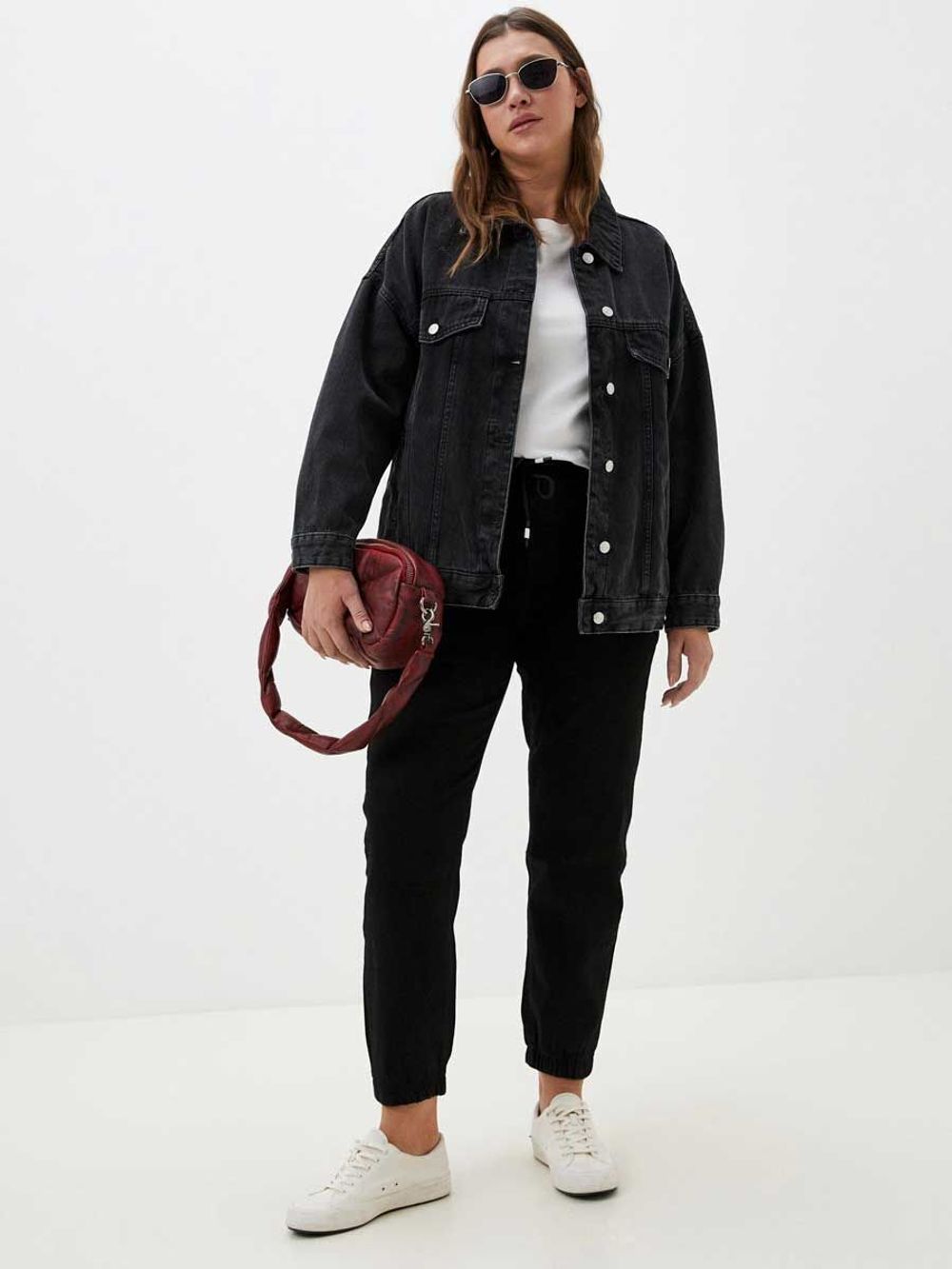 Джинсы на резинке больших размеров