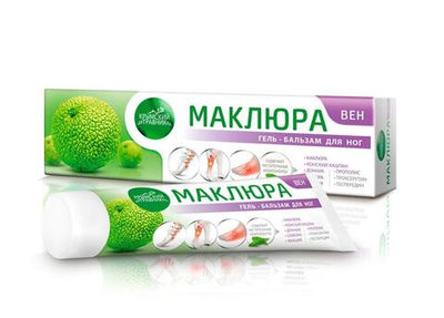 Маклюра "ВЕН" гель-бальзам для ног при варикозном расширении вен и тромбофлебите