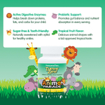 NaturesPlus, Animal Parade®, Tummy Zyme®, добавка для поддержки пищеварения, тропические фрукты, 90 таблеток в форме животных