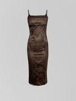 Платье Parijanka 836 кружевное удлиненное на тонких лямках