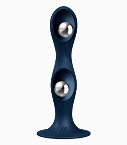 Фаллоимитатор Satisfyer Double Ball-R, синий