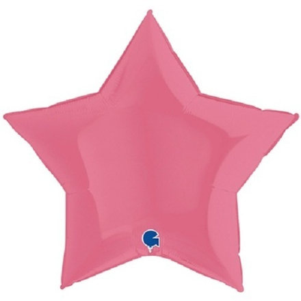 Г 36"/91 см, Звезда, Пастель, Темно-розовый (Bubble Gum), 1 шт