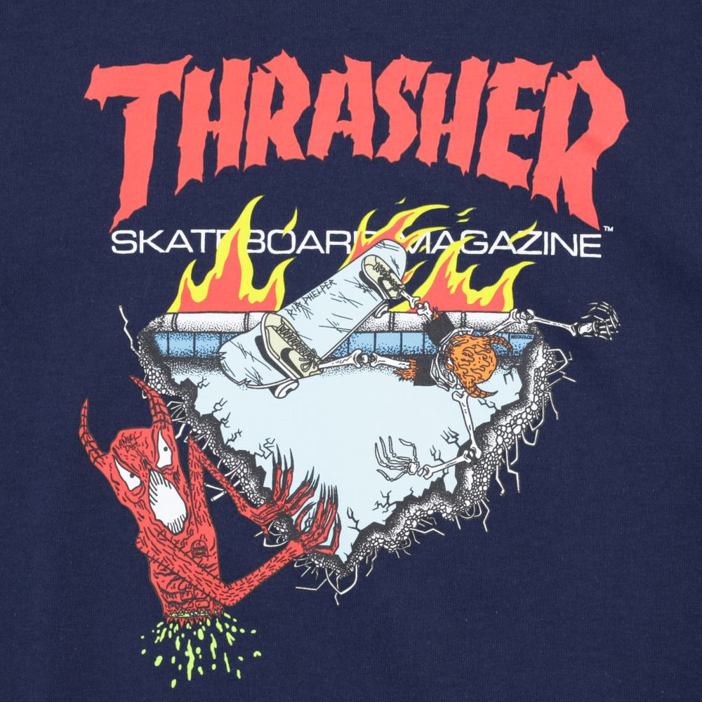 Футболка Thrasher Neckface 500 (navy)