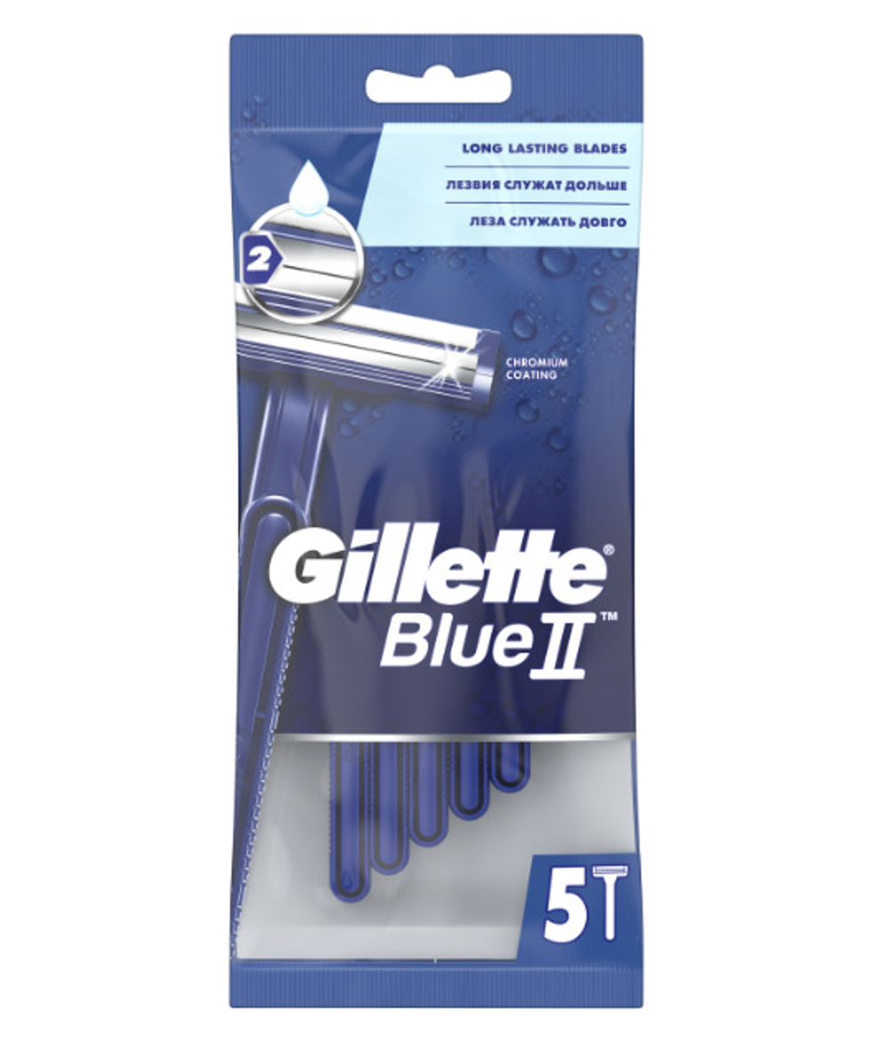 Станок однор. GILLETE BLUE-ll 5шт. (Мужские) 9031