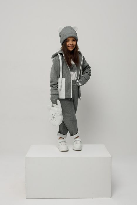 ВАРЕЖКИ ДЕТСКИЕ ЖЭККИ ГРАФИТОВЫЙ МЕЛАНЖ