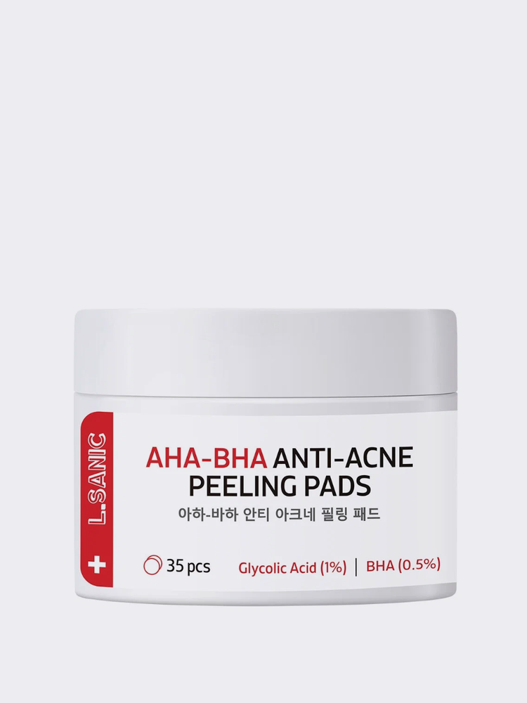 Диски отшелушивающие с AHA и BHA кислотами против несовершенств кожи Aha-Bha Anti-Acne Peeling Pads