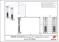 Биотонус-2+шведская стенка (стек 2х100кг)