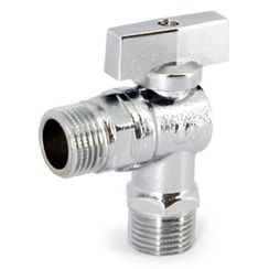 Кран Uni-Fitt НН 1/2 для подключения бачков/смесителей, хромированный