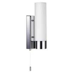 2660/1W DROPS ODL14 509 хром/белый Настенный светильник с выкл IP44 E27 40W 220V TINGO