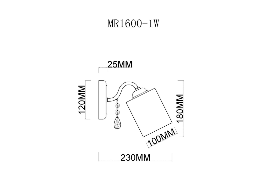 Бра MyFar Patrick MR1600-1W