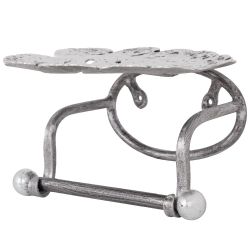 Держатель для туалетной бумаги Monstera Deliciosa (Монстера) Античное серебро