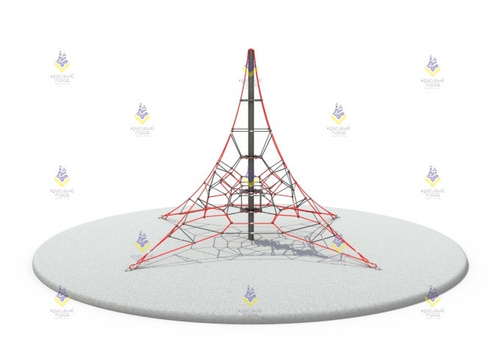 Пирамида 6м (красно-серая)