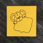 Мышка №61 с табличкой