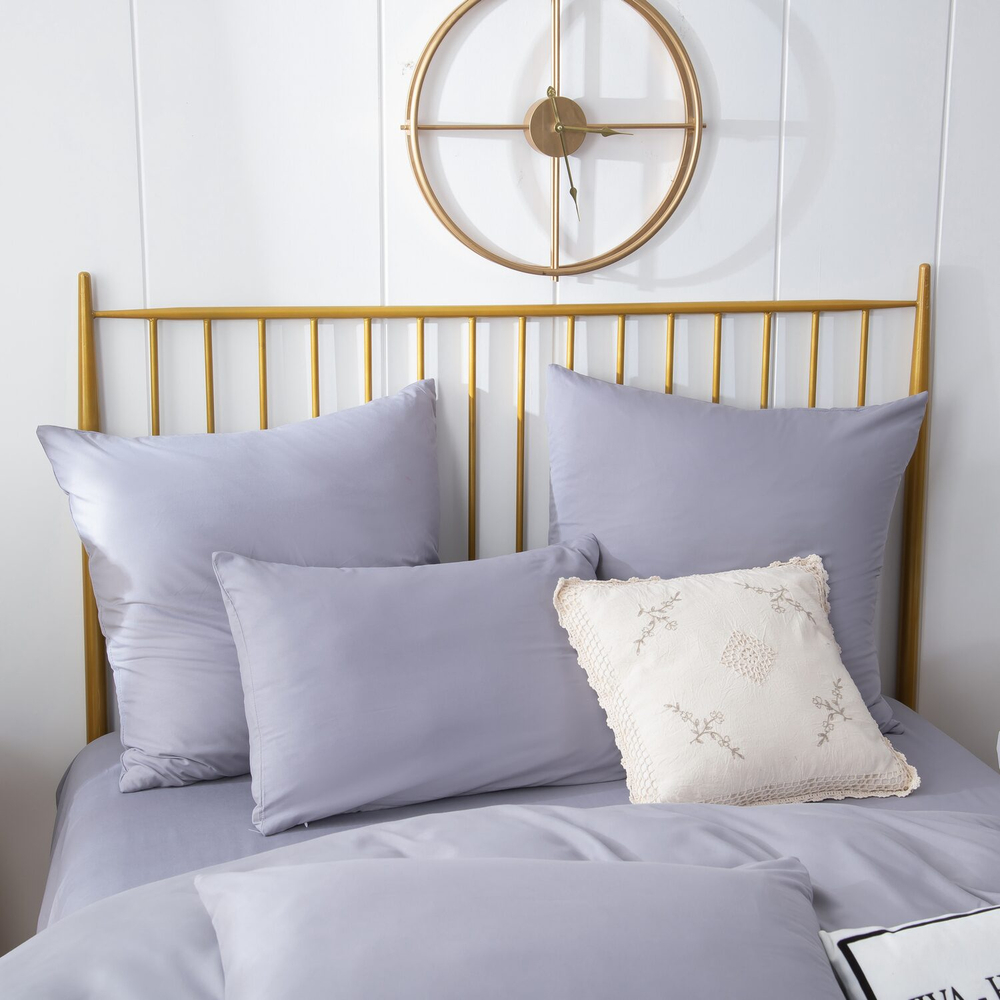 КПБ Однотонный Сатин CS042, 2 спальный, наволочки 70-70 2 шт